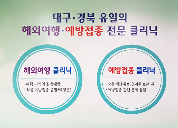 대구 경북 해외여행,예방접종 전문 클리닉